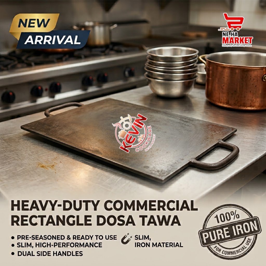 Heavy Duty Commercial Rectangle Dosa tawa-Neha market