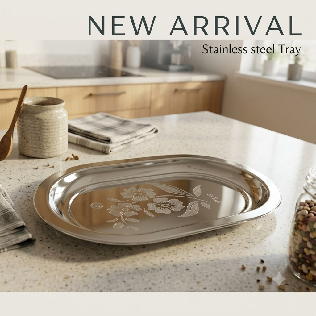 Stainless Steel Tray-Neha Market