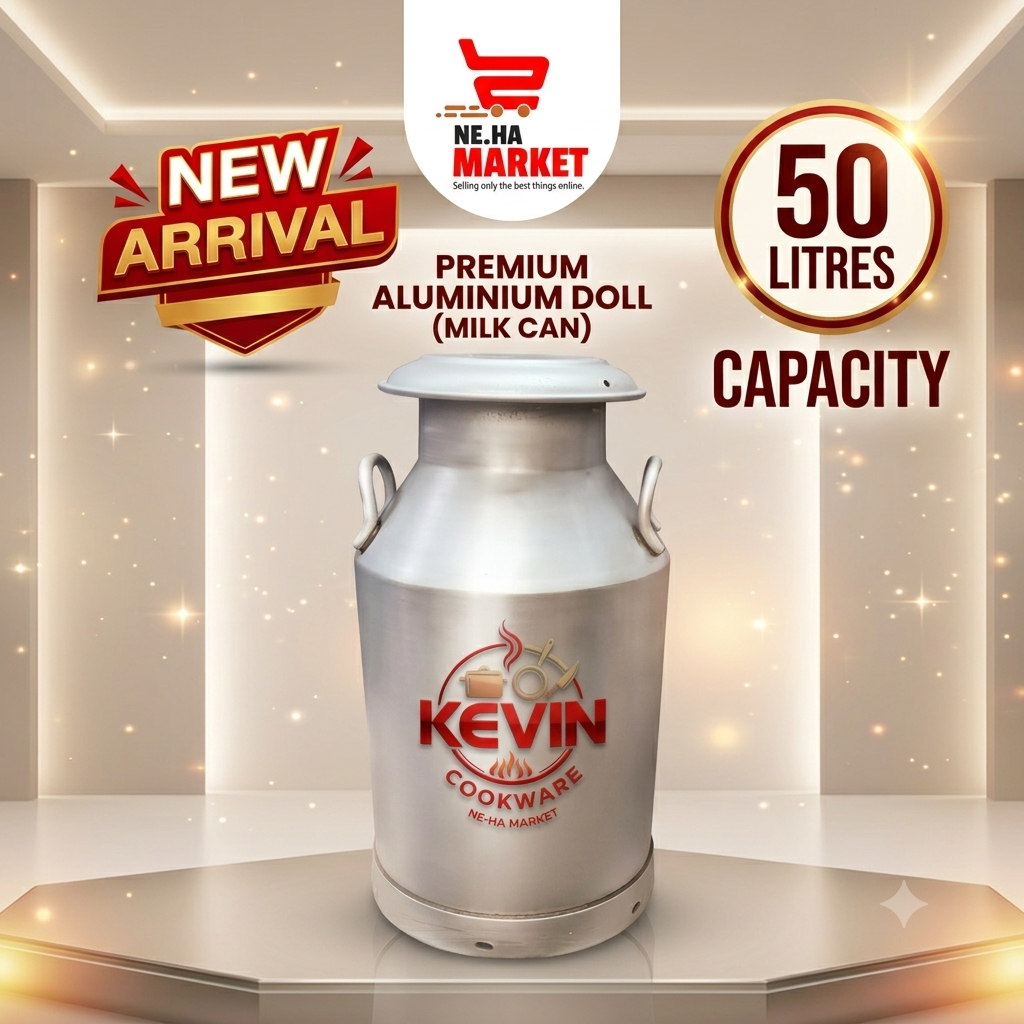50 Litres Aluminium Milk Can-Neha Market