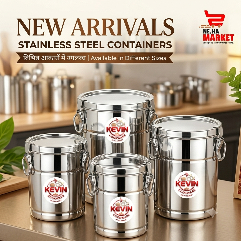 Stainless Steel Containers- Neha Market