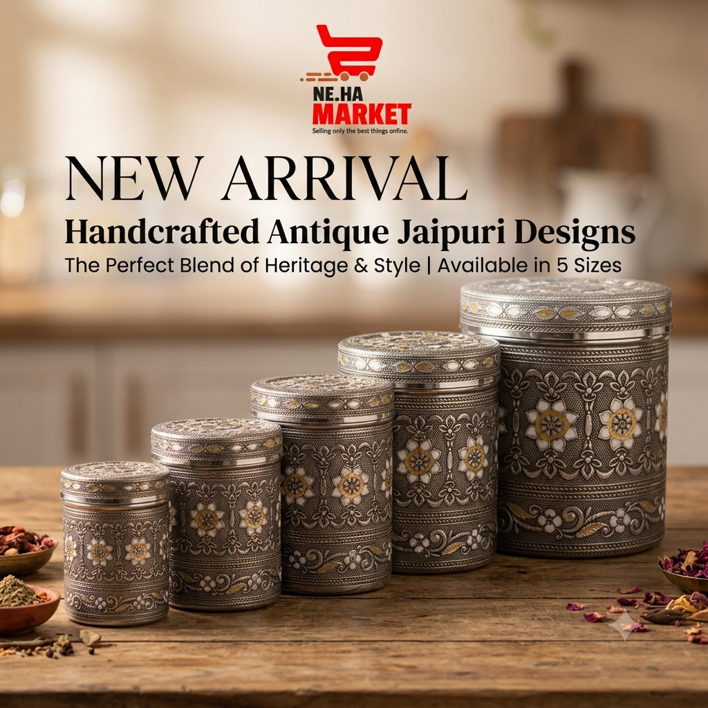 Jaipuri Design Containers- Neha Market