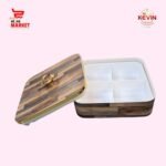 Wooden Design Dry Fruit Tray- Neha Market