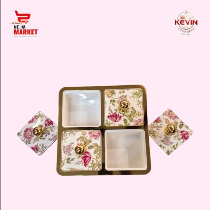 Square Shape Dry Fruit Tray- Neha Market